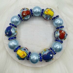 Flip-flops Design Beaded  Beach Bracelet